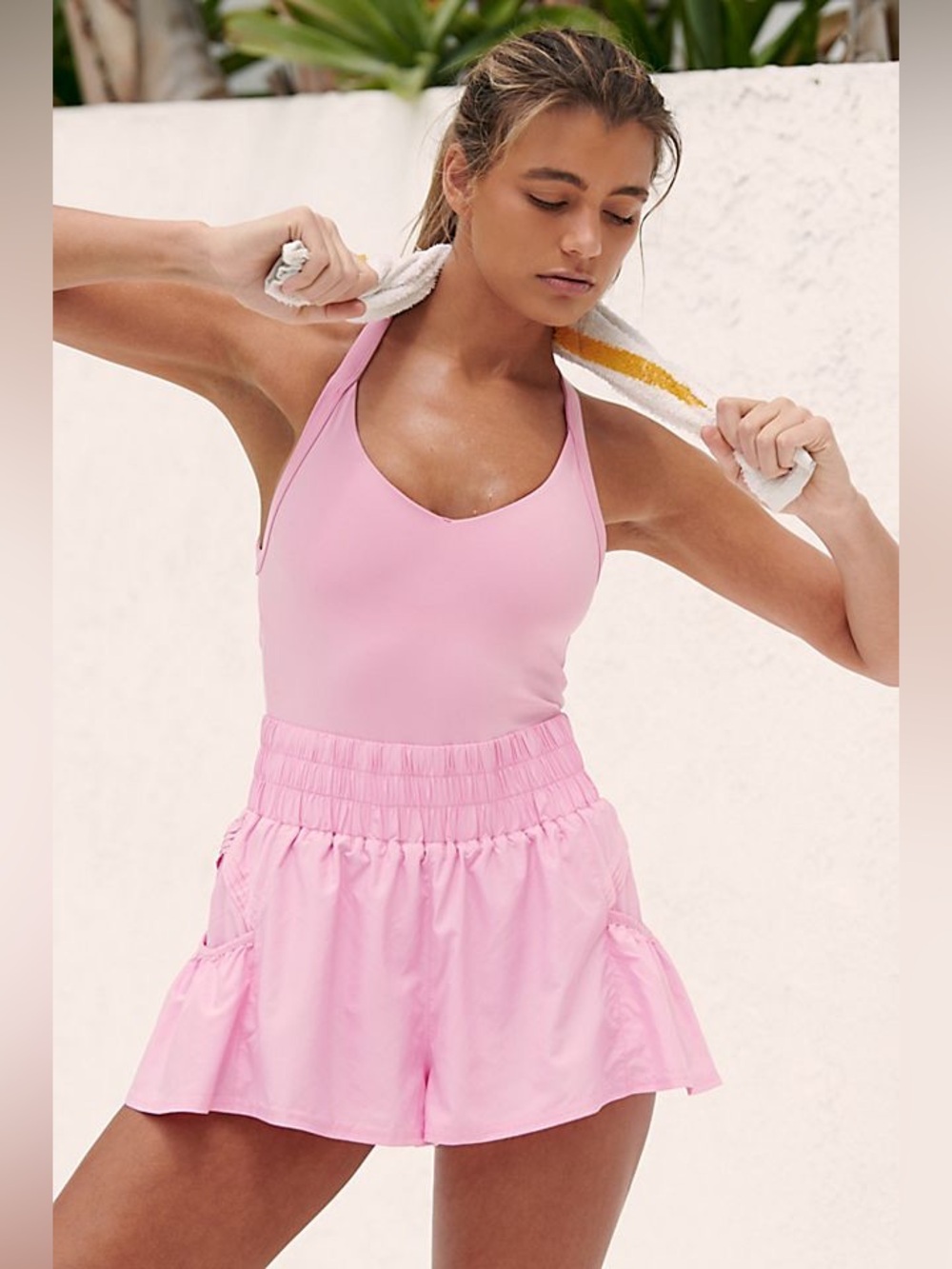 Free People Movement Get Your Flirt On Shortsie -Prism Pink Rose